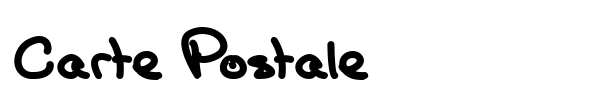 Carte Postale font preview